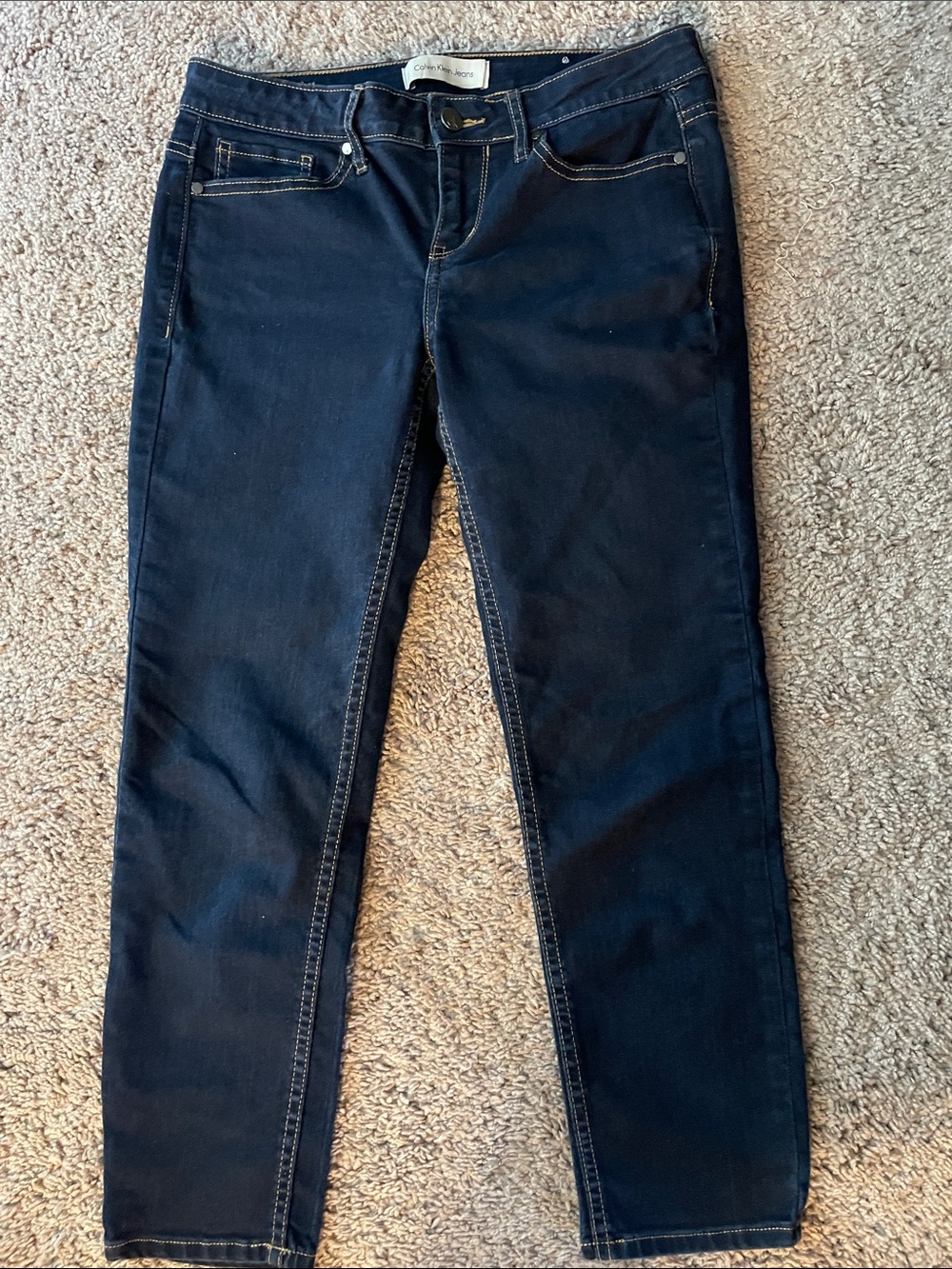 Calvin Klein Navy Skinny Jeans - Dark Indigo